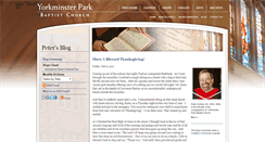 Desktop Screenshot of peter.yorkminsterpark.com